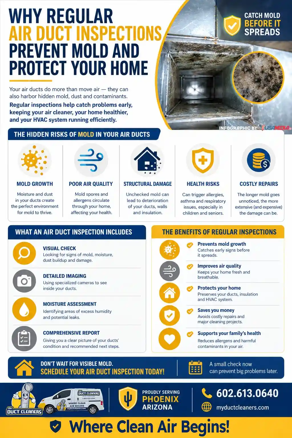 Why Regular Air Duct Inspections Prevent Mold and Protect Your Home