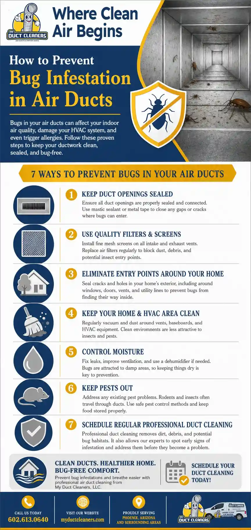 How Prevent Bug Infestation in Air Ducts